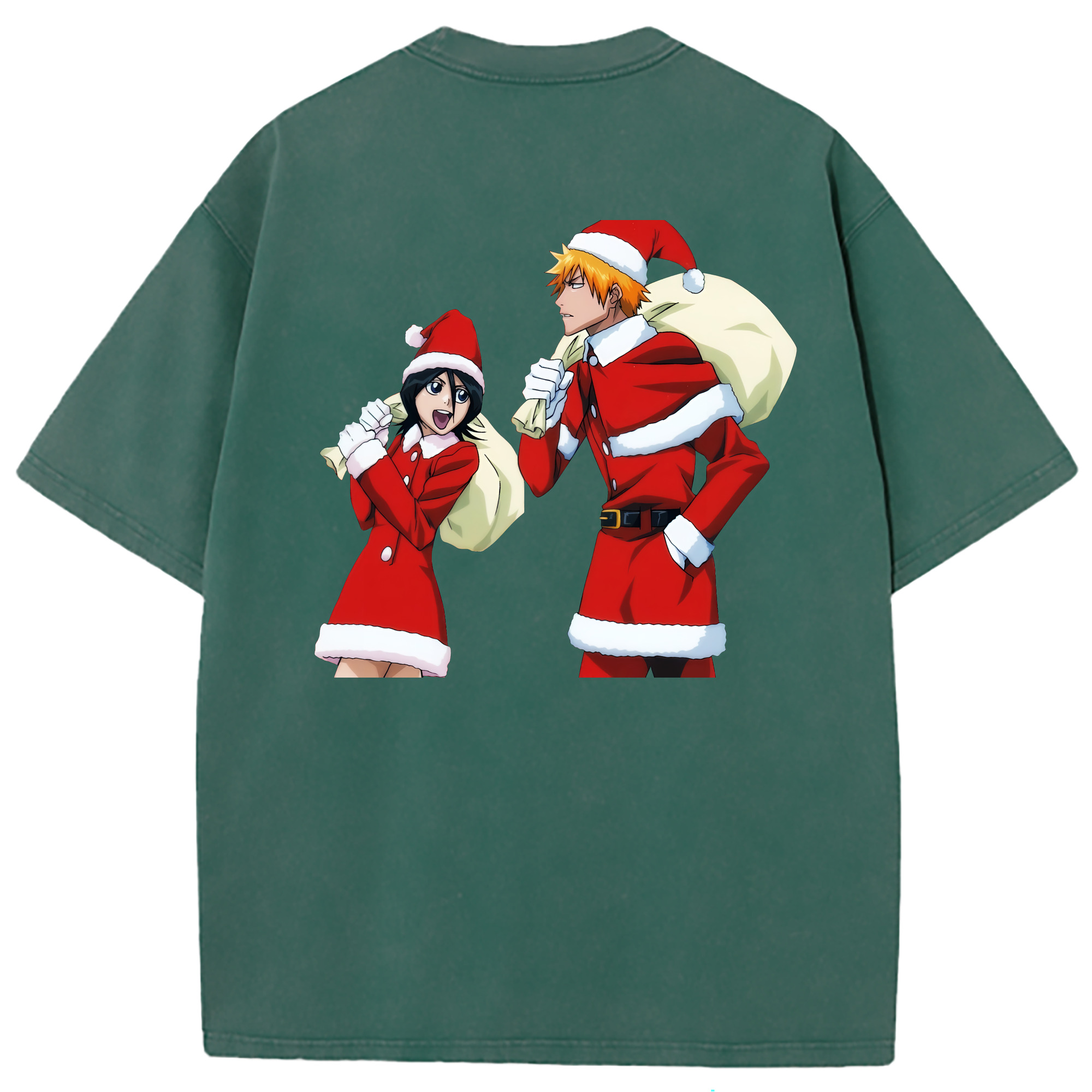 （画像用） ブリーチ 朽木ルキア BLEACH Kuchiki Rukia 綿100% ヴィンテージ風 半袖Tシャツ（背面プリント）